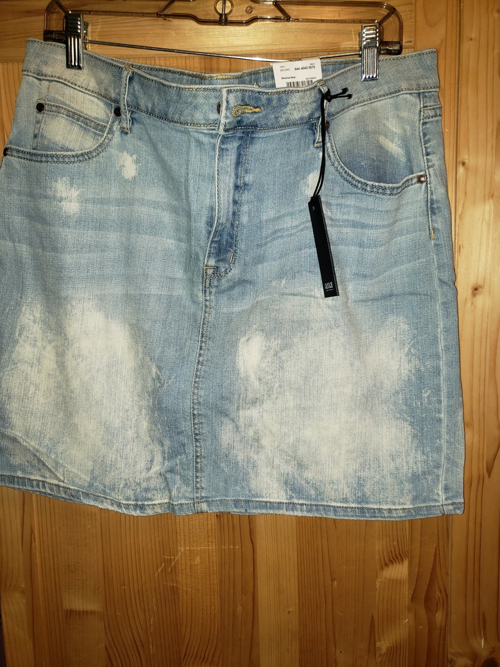 a.n.a Light Wash Blue Denim Mini Skirt